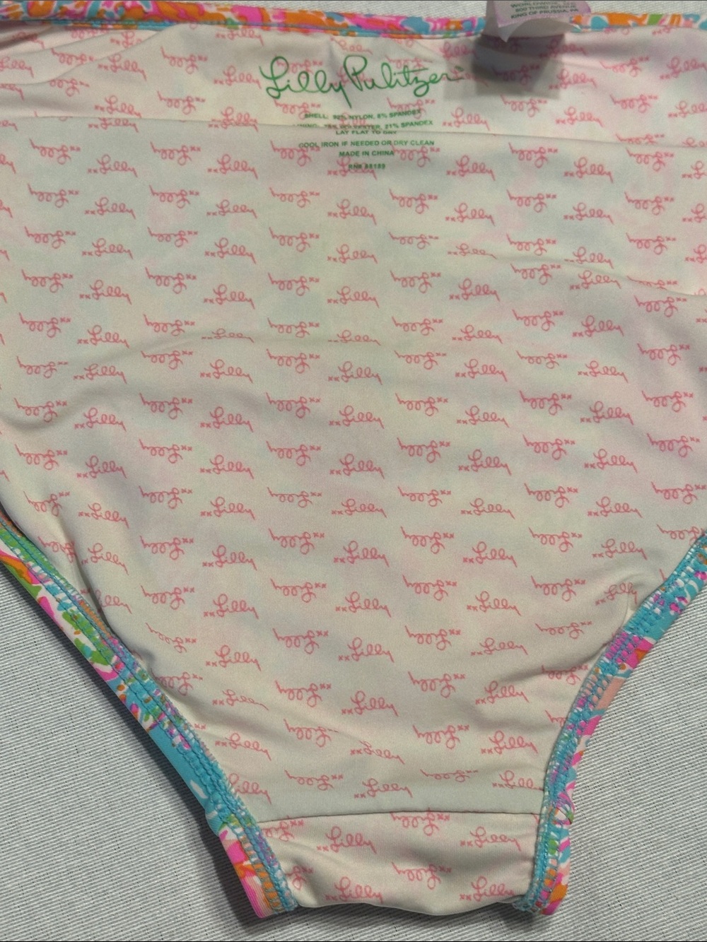 Lilly Pulitzer Splash Dance Multicolor Tropical Print String Bikini - Picture 7 of 11